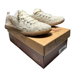 PureSole Imily Sneakers Natural Lace Crochet Women's Size 8.5 M NEW in Box‎